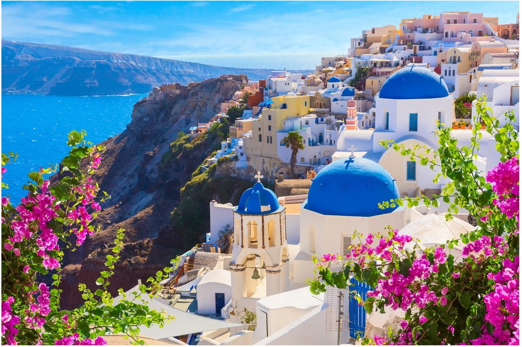 Obraz - Santorini, Grécko (90x60 cm)