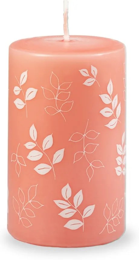 Oranžovoružová sviečka Unipar Pure Beauty, doba horenia 40 h