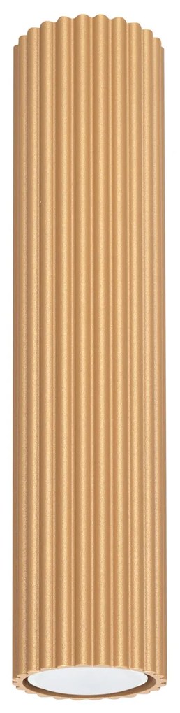 Stropné svietidlo Karbon, 1x zlaté kovové tienidlo, (30 cm)