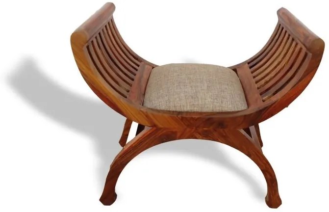 furniture-nabytek.cz - Drevený taburet z masívu palisander 60x60x40