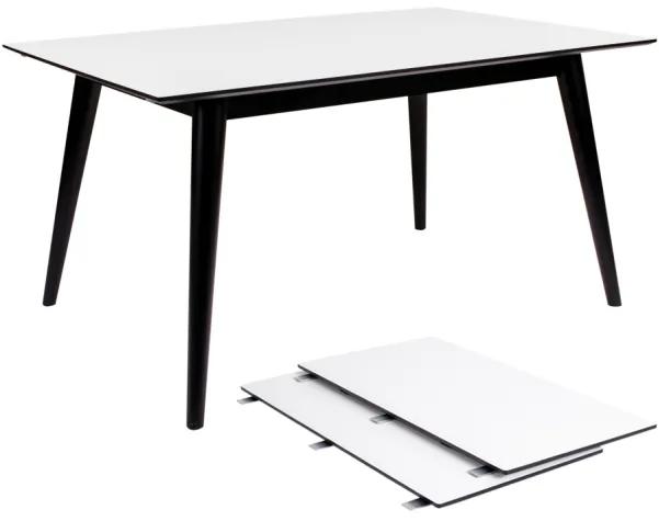 Copenhagen jedálenský stôl biela/čierna 150/230x95 cm