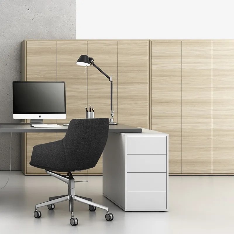 PLAN Skriňa vysoká s dverami BLOCK Wood