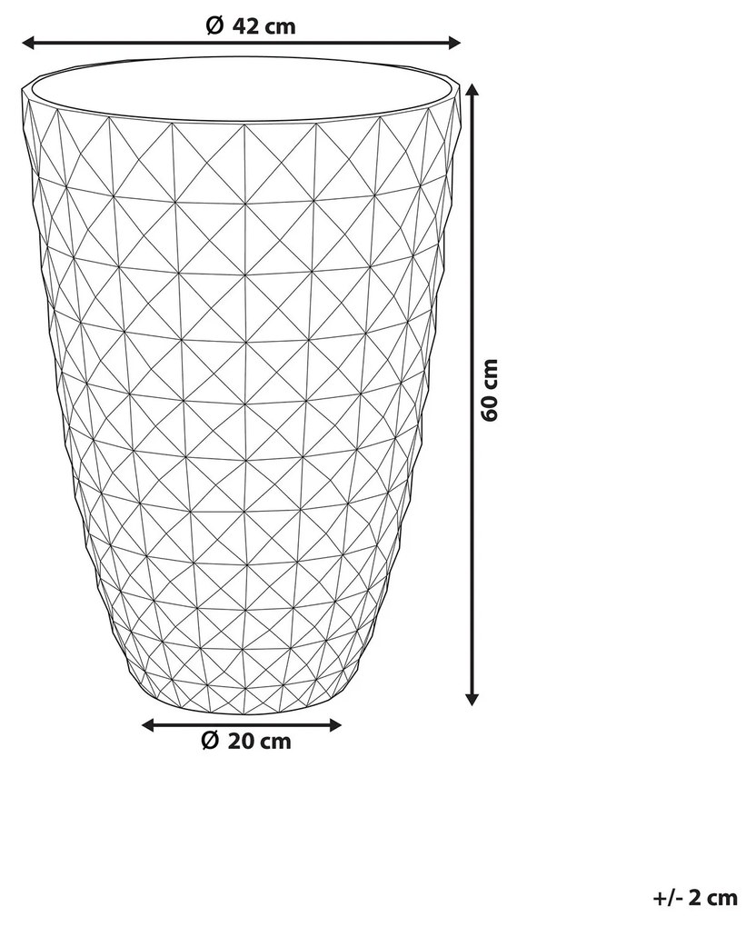 Kvetináč tmavomodrý ⌀ 42 cm FERIZA Beliani