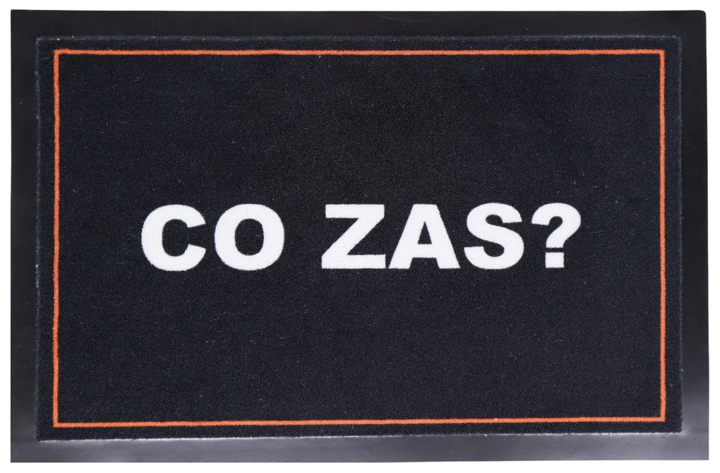 Mercury Flooring, Rohožka Čo zas 40x60 cm – na von aj na doma, 40x60, čierna