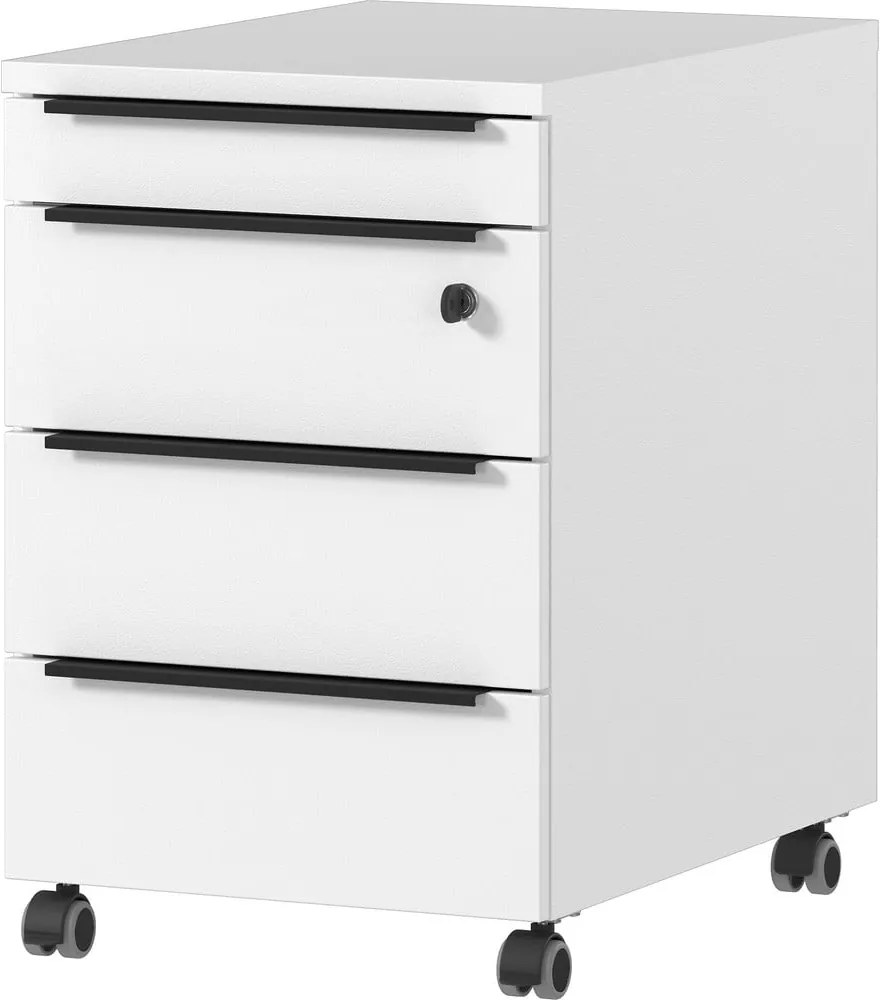 Biela uzamykateľná skrinka 42x63 cm Mailand – Germania