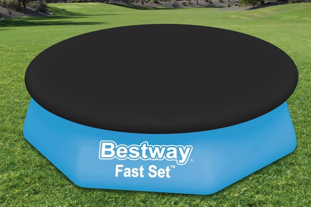 BESTWAY Krycia plachta pre bazén 244 cm, čierna 58032