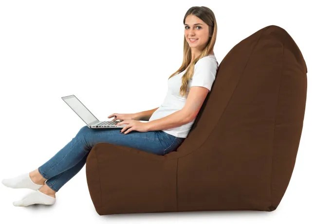 Moderné kreslo DISTINTO hnedá