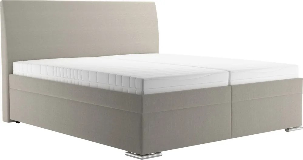 Posteľ Monte 180x200 cm, béžová tkanina