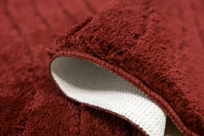 Kúpeľňový koberček Sara Carmine bordový Fale