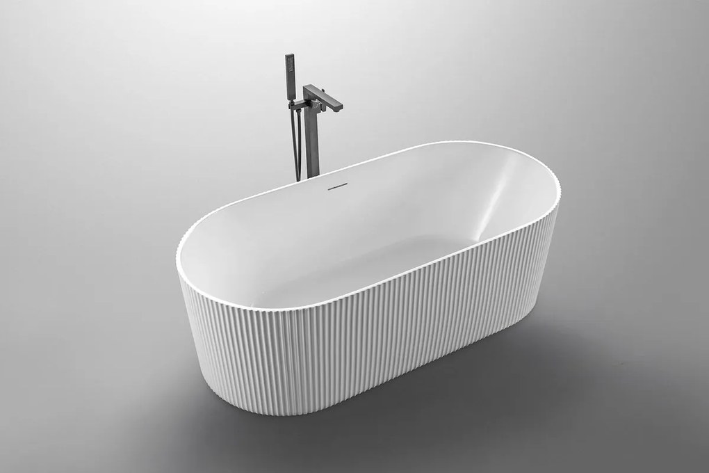 Aqualine Aqualine, TURIA voľne stojaca vaňa 170x80cm, biela, E2780