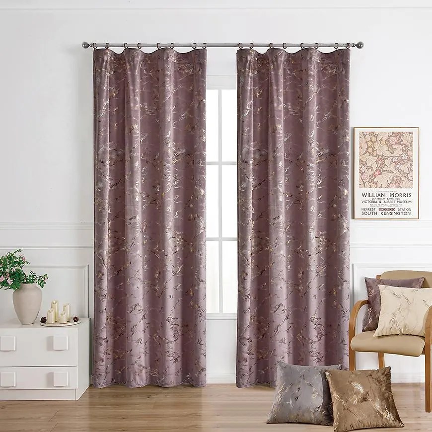 Záves na páske GOLDY VET479/3/210GSM 140x250 cm  vres