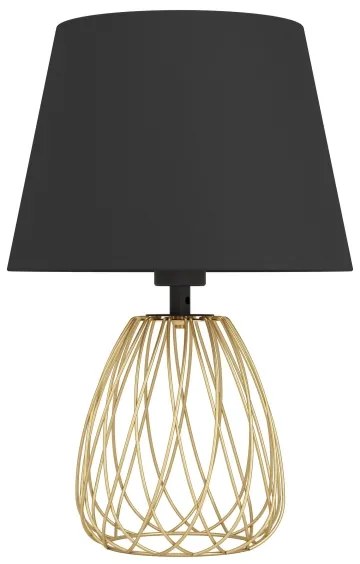 Eglo 390039 - Stolná lampa JAZMINIA 1xE27/40W/230V čierna/zlatá