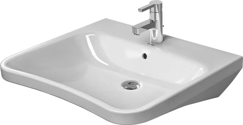 Duravit DuraStyle umývadlo 65x57 cm obdĺžnik pre zdravotne postihnutých biela 2329650000