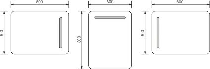 Nimco LED zrkadlo 600x800 - ZP 2002
