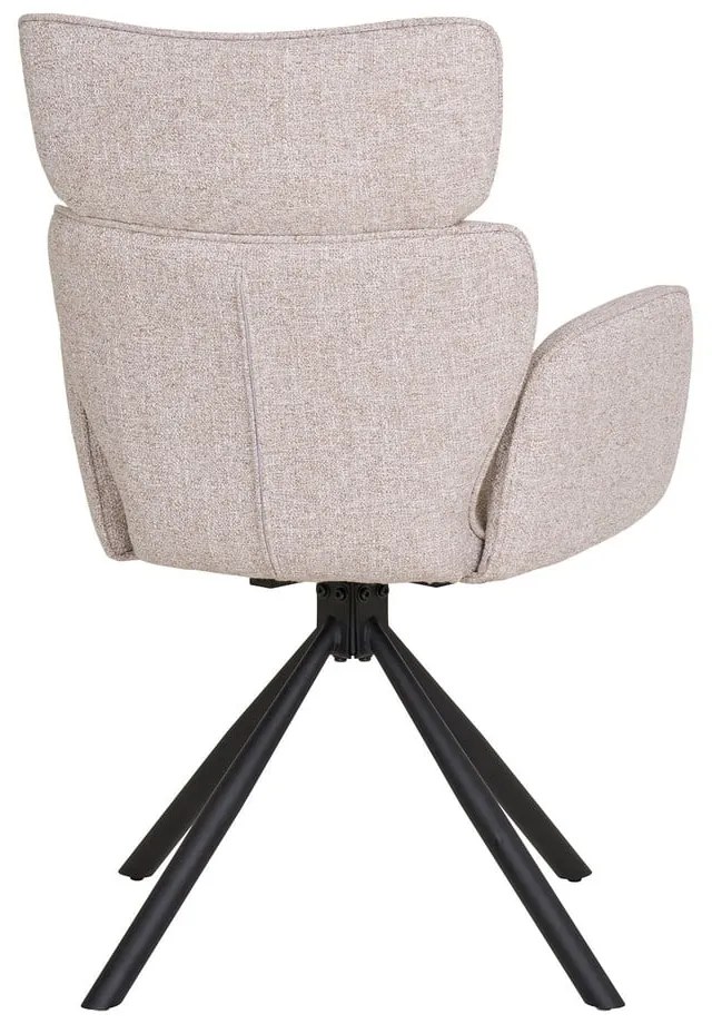 Béžové čalúnené jedálenské kreslá v súprave s podrúčkami 2 ks Cordoba – House Nordic