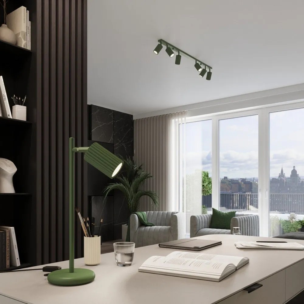 Zelené bodové svietidlo 6,5x117 cm Gleam – Sollux