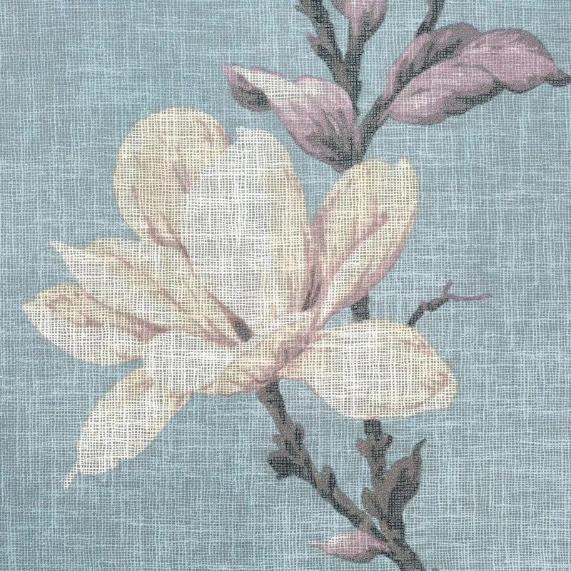 Dekorstudio Dekoračný etamínový záves LUNA s kvetinovým motívom 140x250cm - sivý