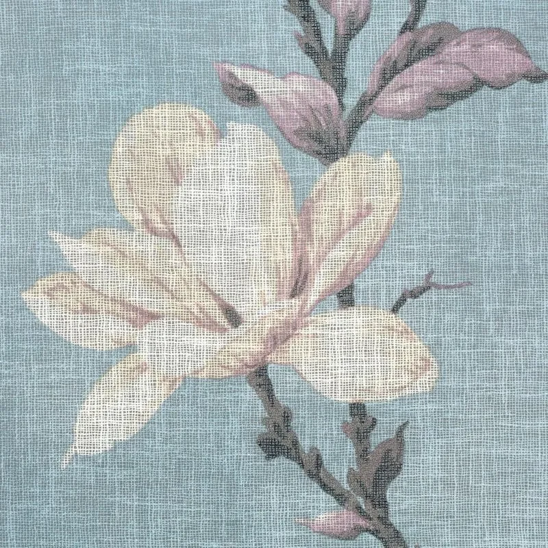 Dekorstudio Dekoračný etamínový záves LUNA s kvetinovým motívom 140x250cm - sivý