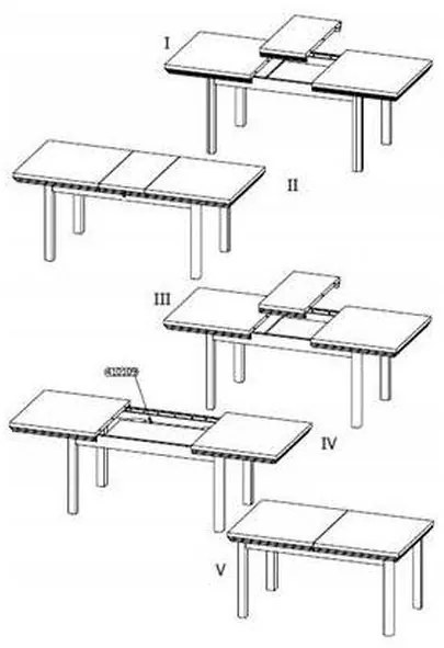 Jedálenský stôl Gala nábytok ROYAL ST sosna nordická/dub dziki