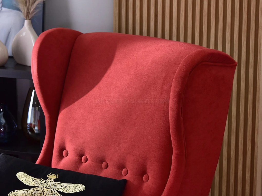 Kreslo ušiak Margis (buk). Akcia -20%. Vlastná spoľahlivá doprava až k Vám domov. 1136104