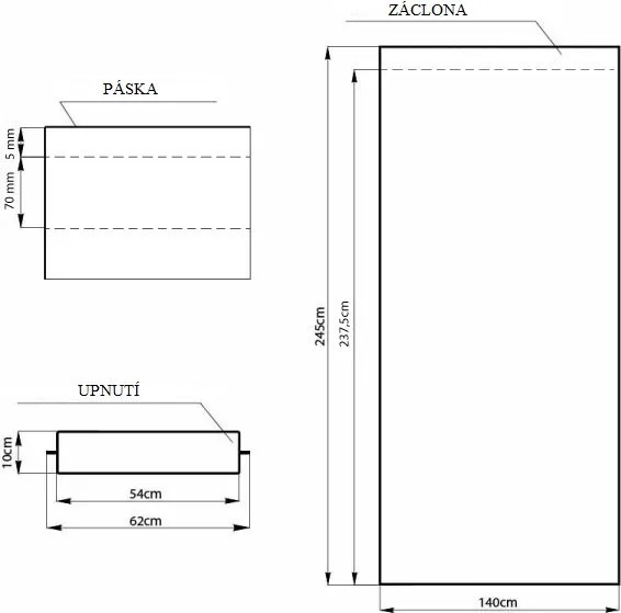 Záves AmeliaHome Blackout s multifunkčnou páskou 140x245 cm oceľovo sivý