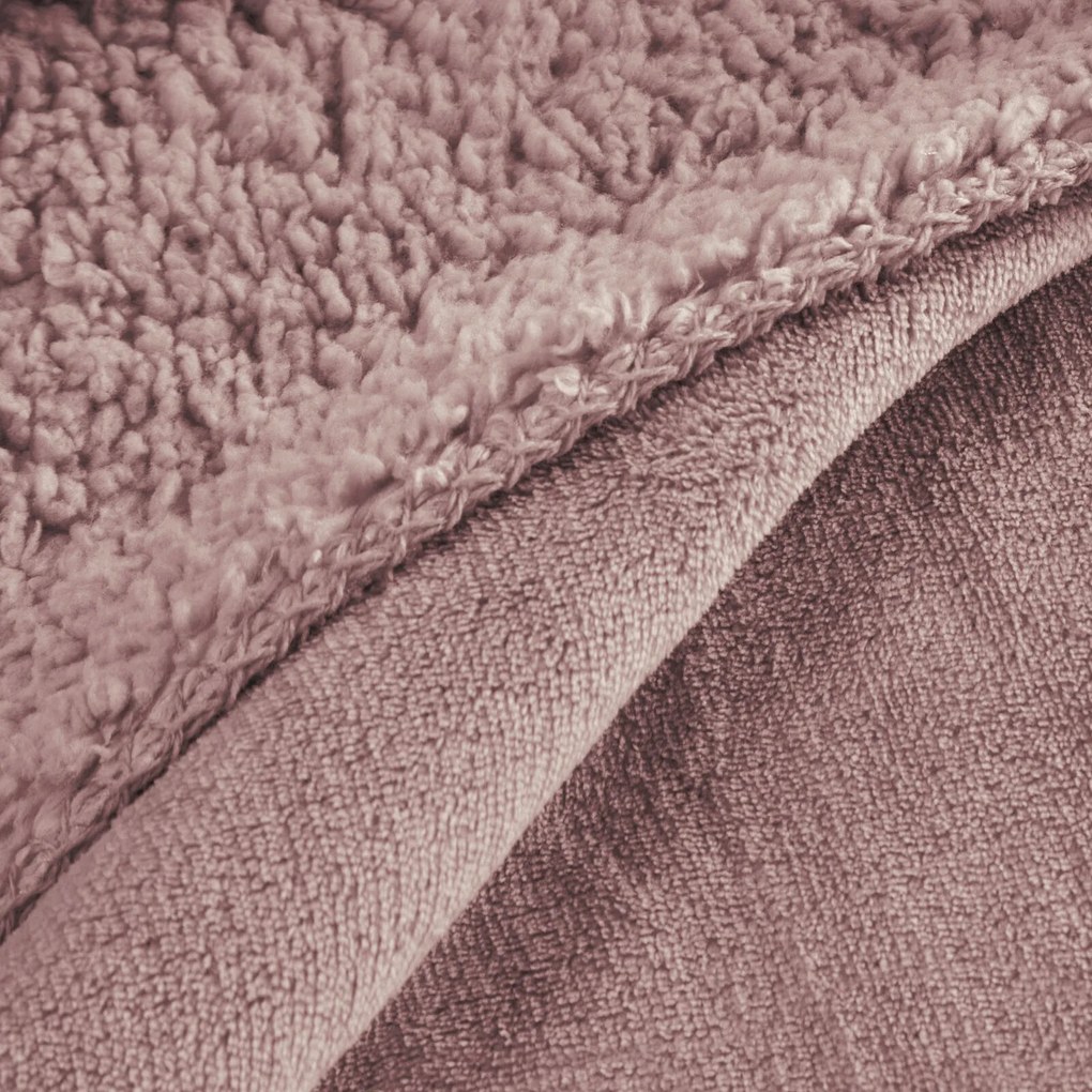 BUKLÉ DEKA TEDY 70X160 CM RUŽOVÁ