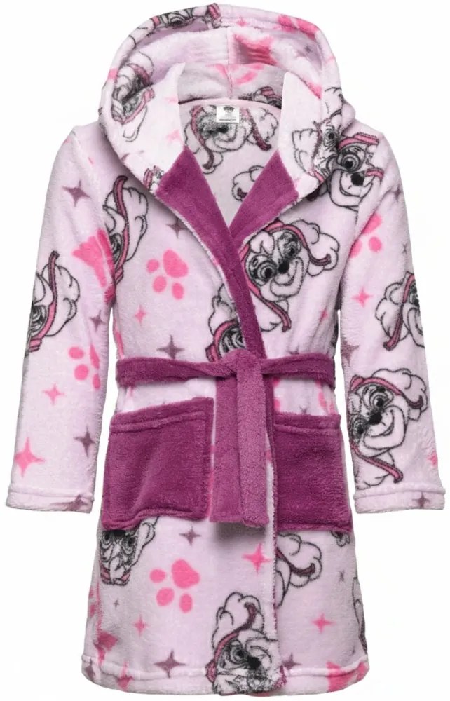 Dievčenský župan s kapucňou Labková patrola - Paw Patrol, EU 104 Fialová