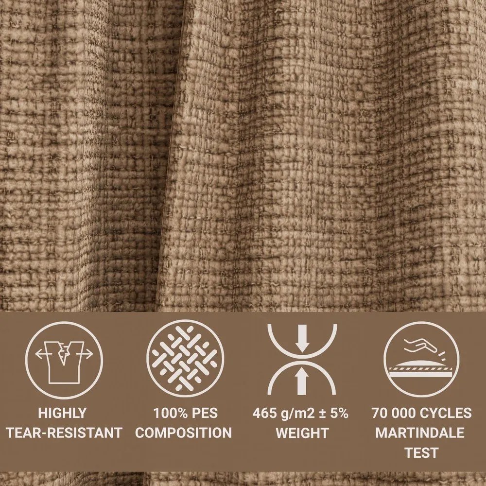 Svetlohnedá ženilková rozkladacia/s úložným priestorom rohová pohovka (ľavý roh/s leňoškou) Maze – Maison de Rêve