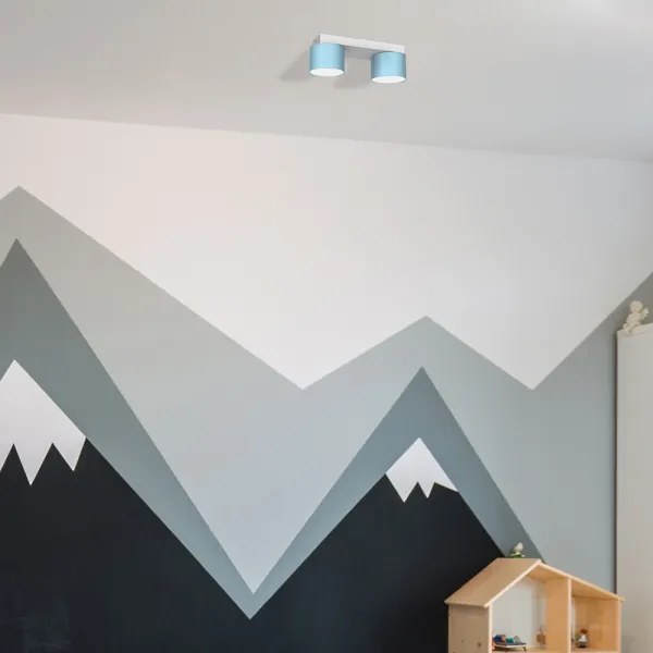 Stropné svietidlo DIXIE 2xGX53/11W/230V modrá