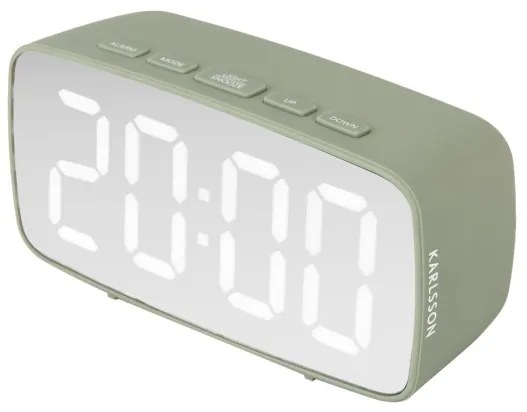 LED budík Karlsson KA5876GR, 12cm