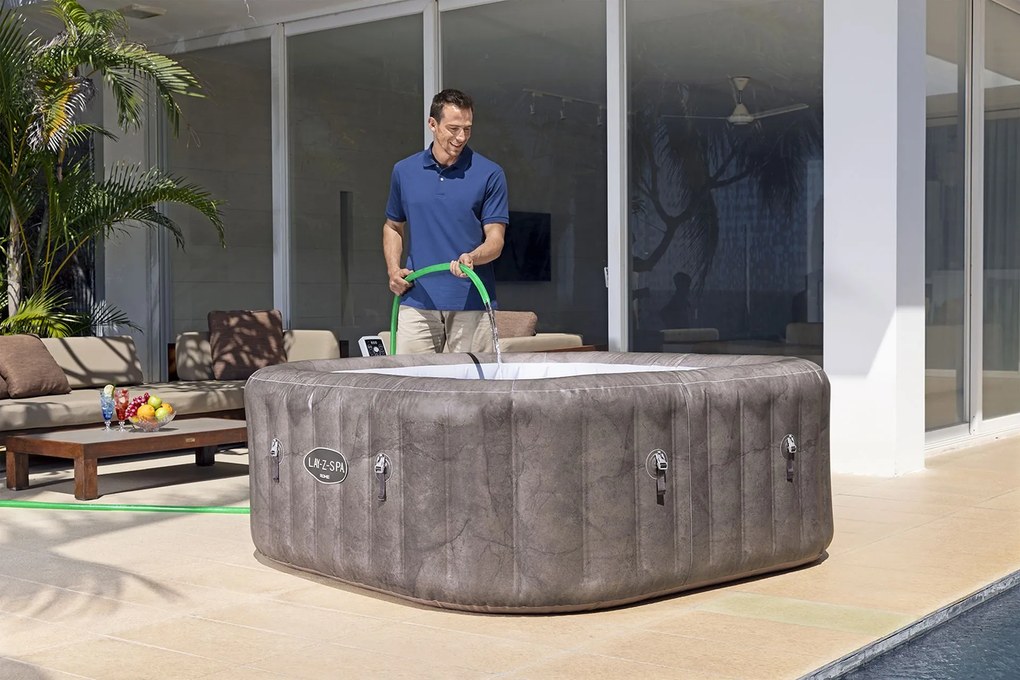 BESTWAY Lay-Z-Spa Rome EnergySense Smart AirJet Vírivka, 180 x 180 x 71 cm, 6 osôb 6001K