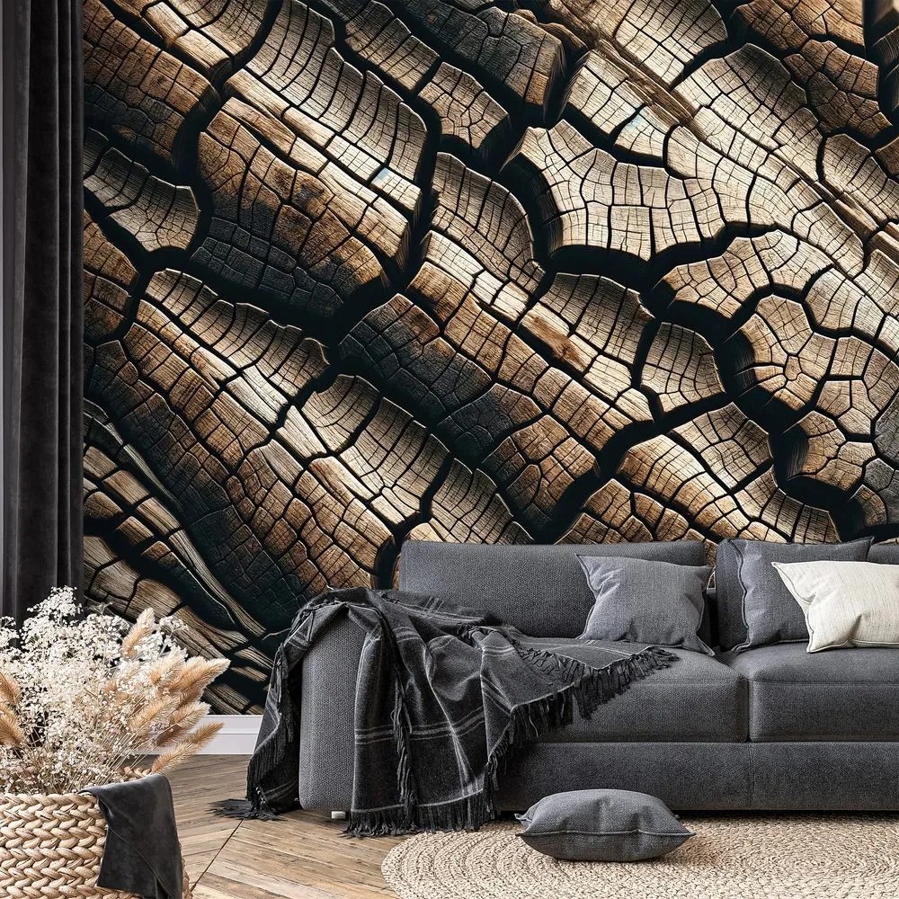 Tapeta prírodná textúra dreva