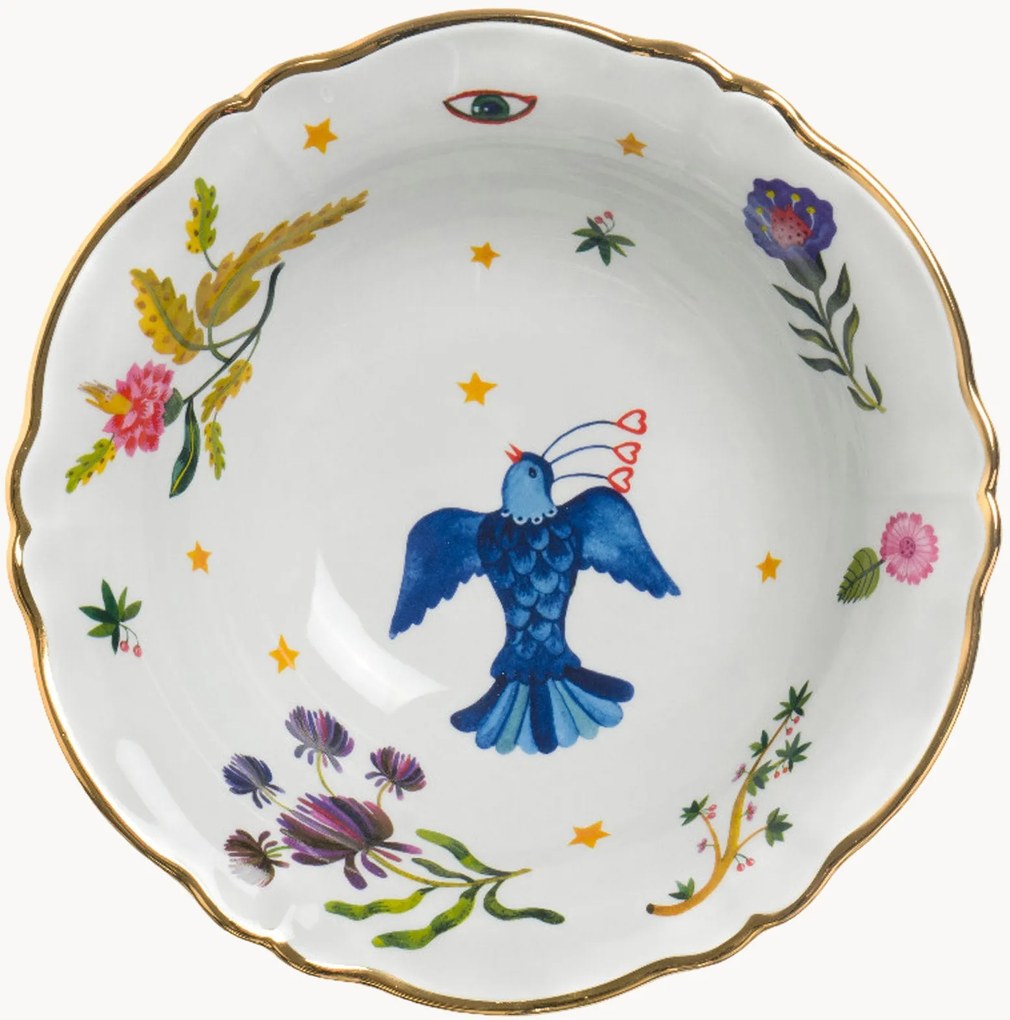 Ručne vyrobená porcelánová servírovacia miska Fabula