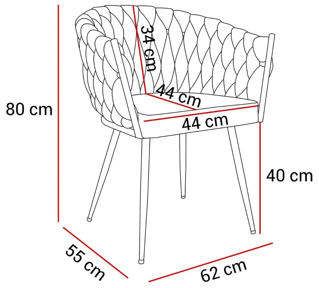 DIZAJNOVÁ STOLIČKA SHELLY ČIERNY ZAMAT + ZLATÁ