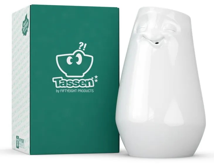 Biela spokojná váza z porcelánu 58products