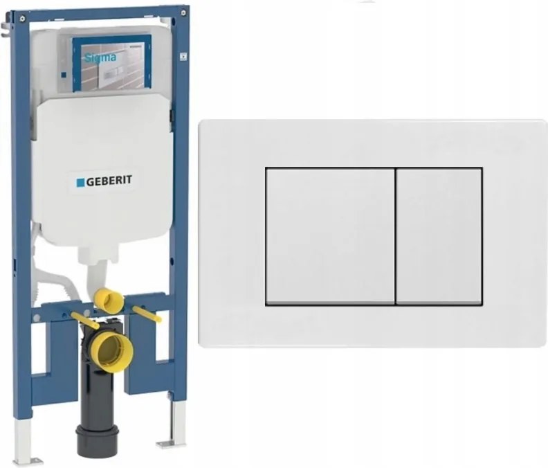 Set Wc rošt Geberit Duofix Slim 8 cm UP720 tlačidlo biela Mata