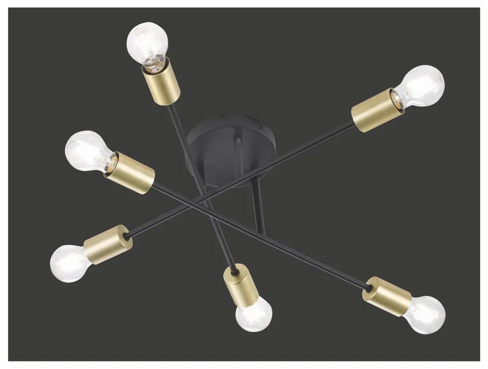 Stropné svietidlo Trio Cross, výška 19 cm