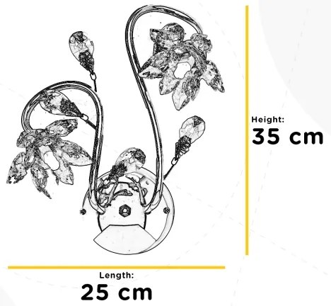 ONLI - Nástenné svietidlo NINFEA 2xG9/6W/230V