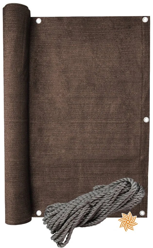 Bestent Balkónová zástena 1x6m 95% Balcone Brown