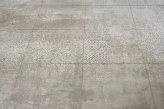 PVC podlaha Olympic Monas 1 štvorce, tmavosivá