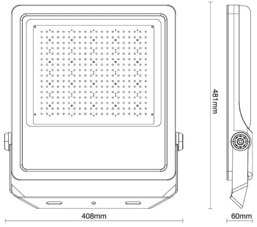 LED Vonkajší reflektor PROFI PLUS LED/300W/230V 5000K IP66