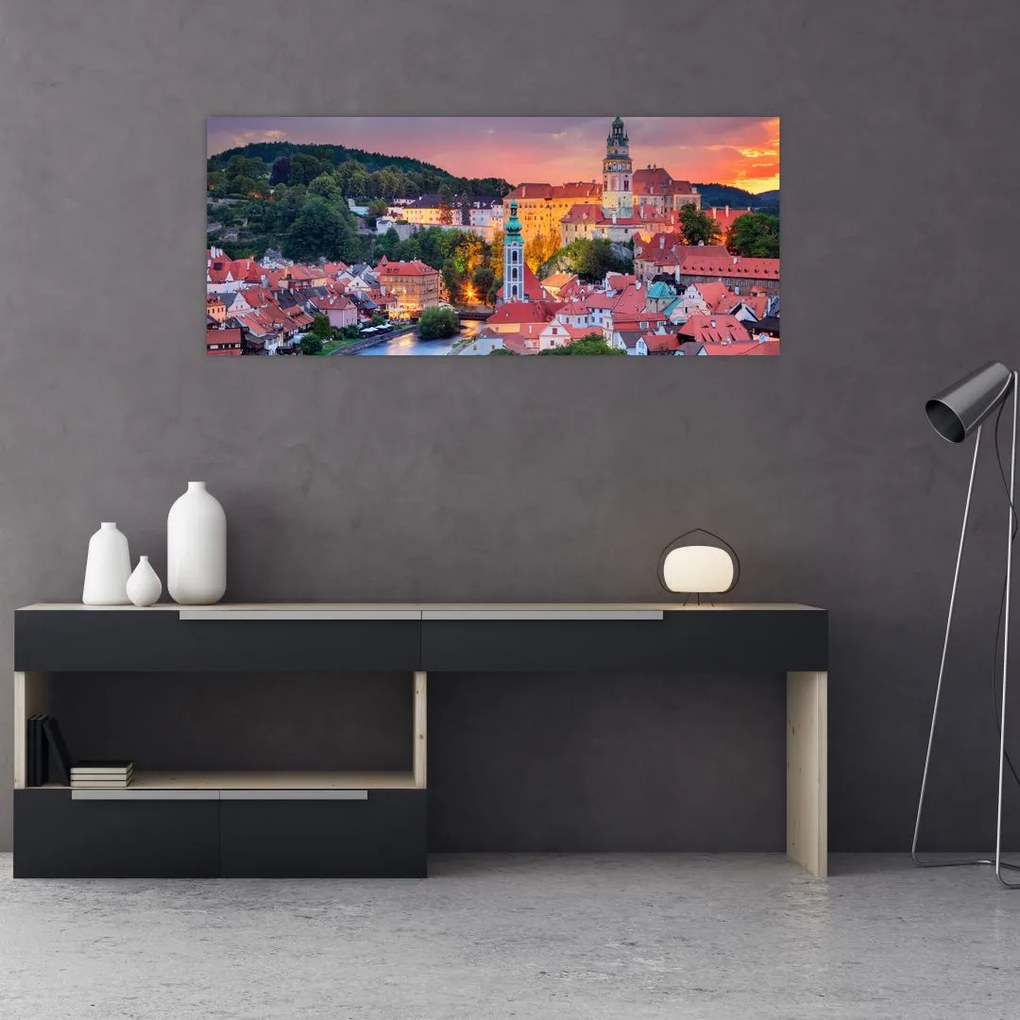 Obraz - Český Krumlov (120x50 cm)