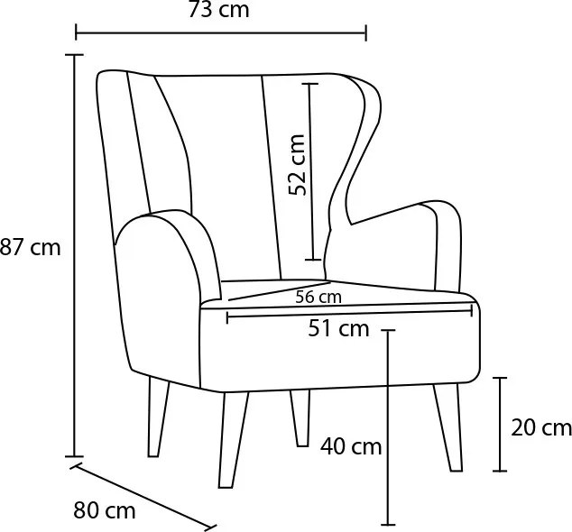 Křeslo Karina chenille krémové