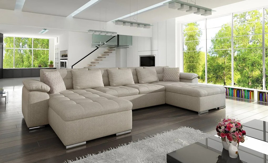 Rohová sedacia súprava Wicenza, Dostupné poťahy: ekokoža Soft 011 + Lux 06