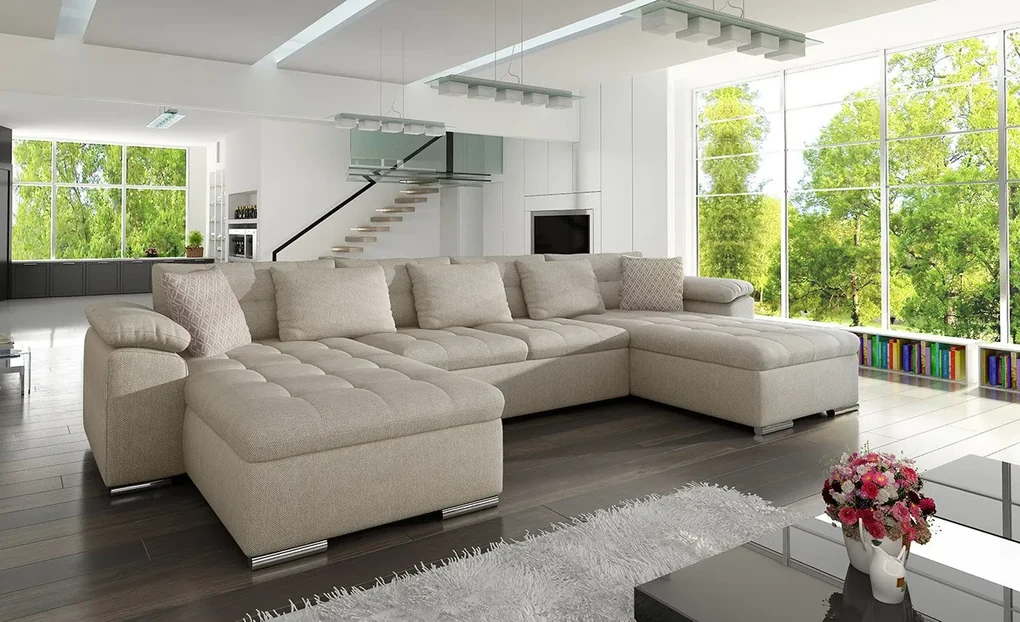 Rohová sedacia súprava Wicenza, Dostupné poťahy: ekokoža Soft 011 + Lux 06