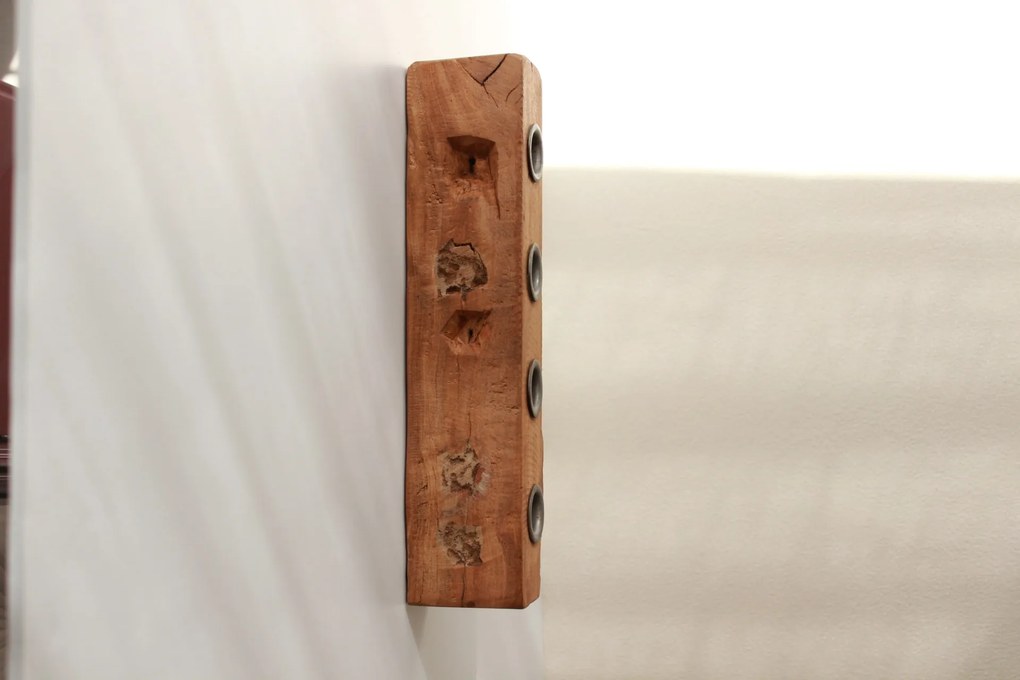 Ib Laursen Adventný drevený svietnik Block Unique 30 cm