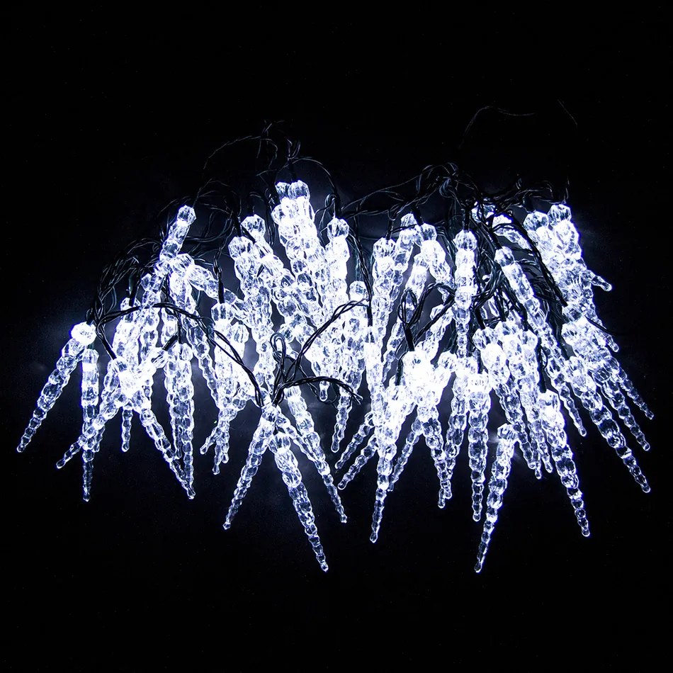 Svetelná reťaz Cencúle 12 cm, 60 LED