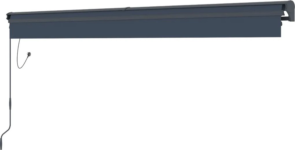 Elektrická markíza BestBerg BBSU-E395CG / 395 × 300 cm / sivá