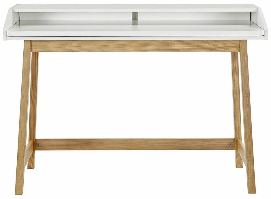 Pracovný stôl s bielou doskou Woodman St. James