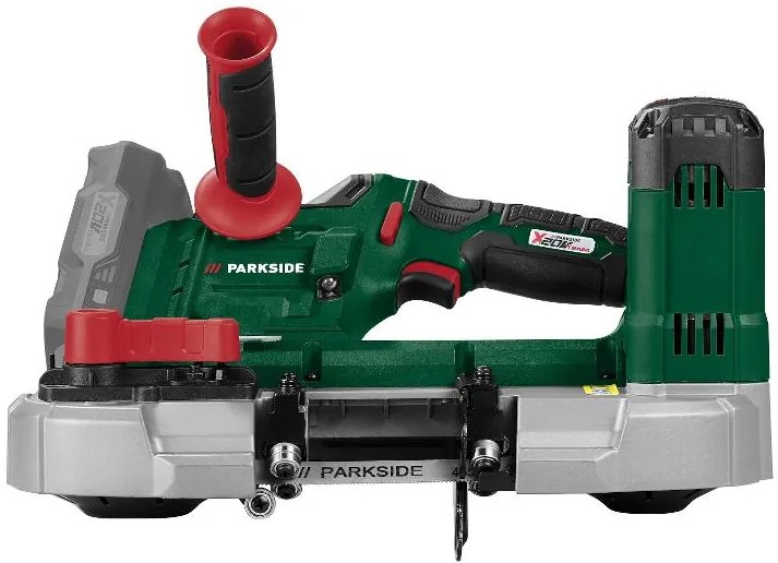 Parkside® Aku pásová píla 20 V Pmba 20-Li A1+ Akumulátor 20 V 2 Ah PAP 20 B1 + Nabíjačka 20 V 2,4 A (800011858)